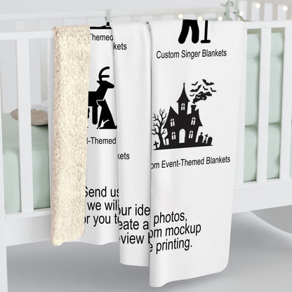 Custom Photo & Theme Fleece Blanket – Personalized Movie, Singer, Pet & Any Theme Blanket, Personalized Gift Blanket
