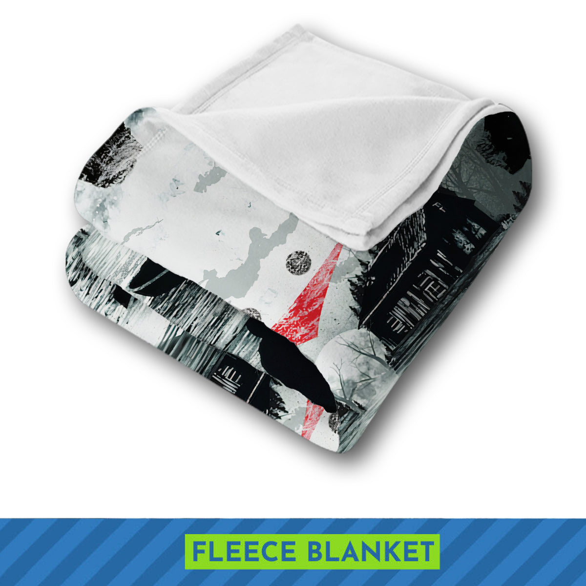 Friday the 13th Horror Movie Blanket, Halloween Blanket Gift, Jason Voorhees Flannel Fleece Sherpa Blanket