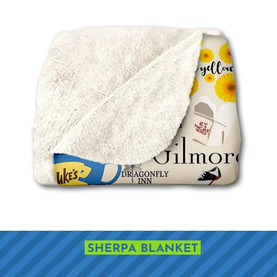 Gilmore Girls Blanket, Williams Hardware Fleece, Sherpa Blanket Movie Lover Gift