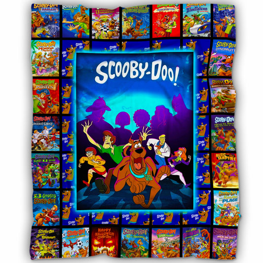 Scooby-Doo Mystery Gang & Movie Posters Blanket – Classic Cartoon Throw, Cozy Childhood Nostalgia Gift