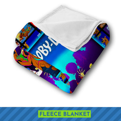 Scooby-Doo Mystery Gang & Movie Posters Blanket – Classic Cartoon Throw, Cozy Childhood Nostalgia Gift