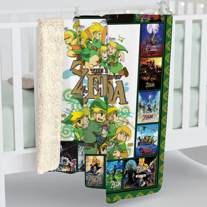 The Legend of Zelda Blanket – The Evolution of Link Through Generations of Games  Fleece & Sherpa Blanket