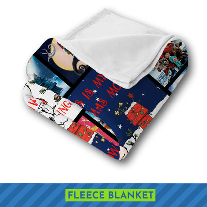 This Is My Christmas Movie Watching Blanket – Festive Cartoon Holiday Movie Night Blanket for Family & Kids