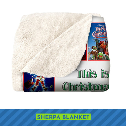 This Is My Christmas Movie Watching Blanket – Retro Holiday Film Collage Throw for Cozy Winter Nights