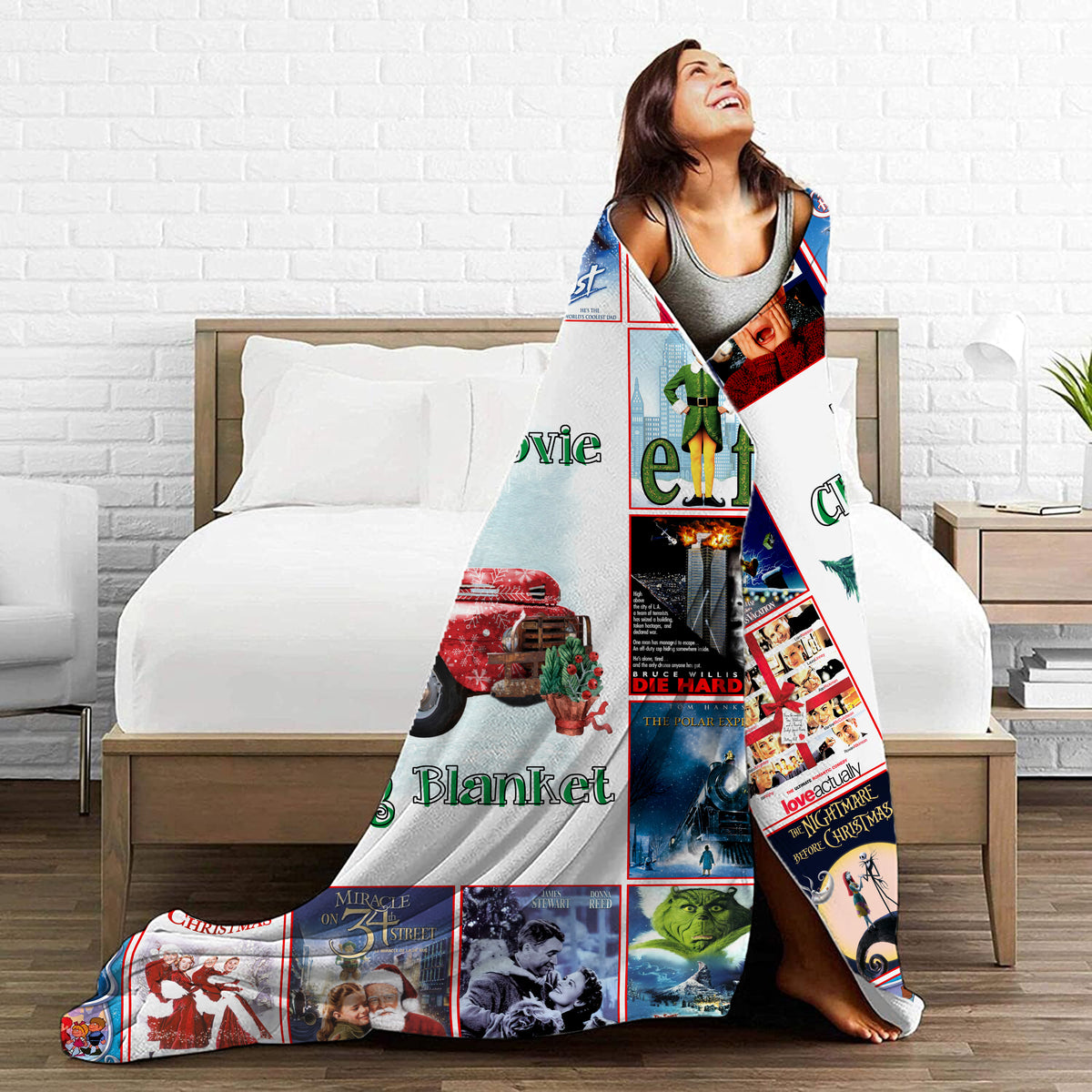 This Is My Christmas Movie Watching Blanket – Retro Holiday Film Collage Throw for Cozy Winter Nights