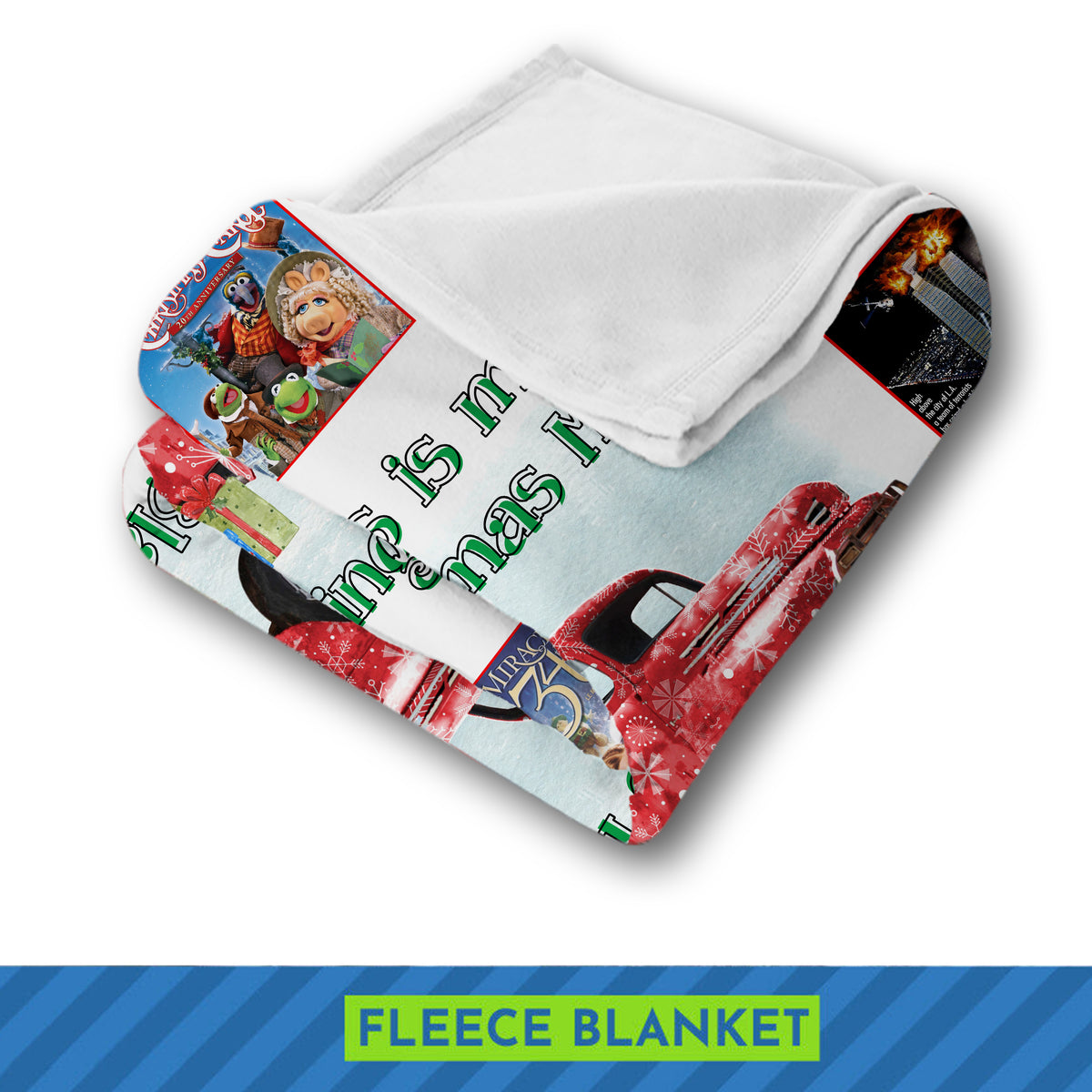This Is My Christmas Movie Watching Blanket – Retro Holiday Film Collage Throw for Cozy Winter Nights