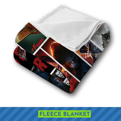 This is My Horror Movie Watching Blanket, Character Halloween Blanket Gift, Scary Movie Fleece Sherpa