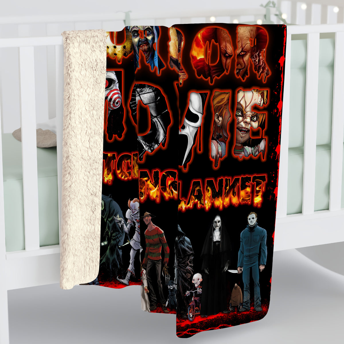 This is My Horror Movie Watching Blanket, Halloween Blanket Gift, Scary Movie Blanket