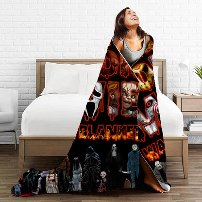 This is My Horror Movie Watching Blanket, Halloween Blanket Gift, Scary Movie Blanket