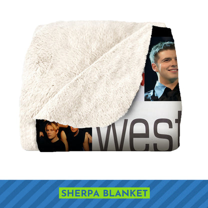 Westlife Boyband Collage Blanket, 90s 2000s Pop Music Souvenir, Ultimate Fan Cozy Fleece Throw